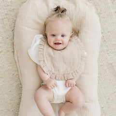 MairMore bibs soft texture highlights breathable cotton for all-day wear.