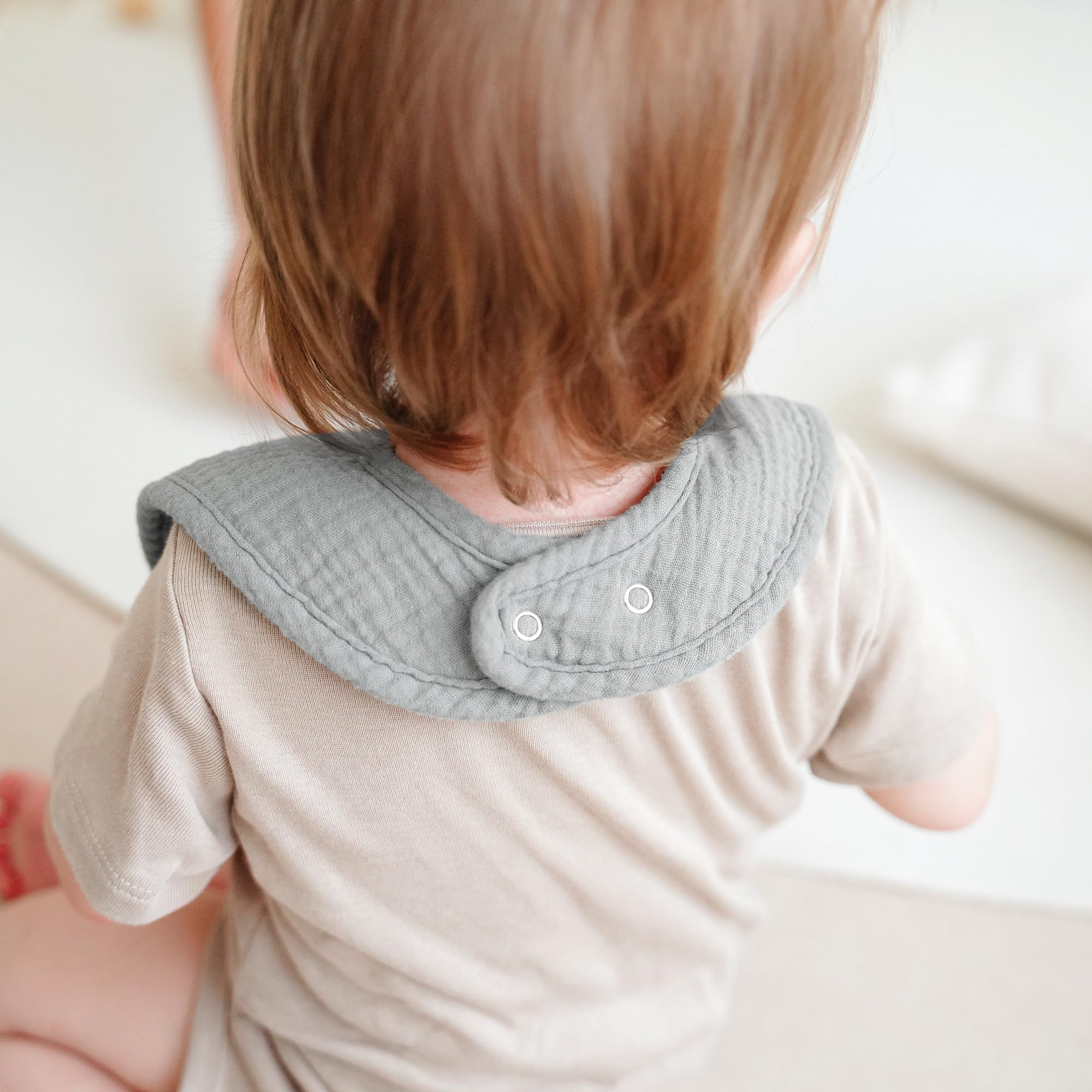 MairMore bibs function as drool catchers and burp cloths for busy days
