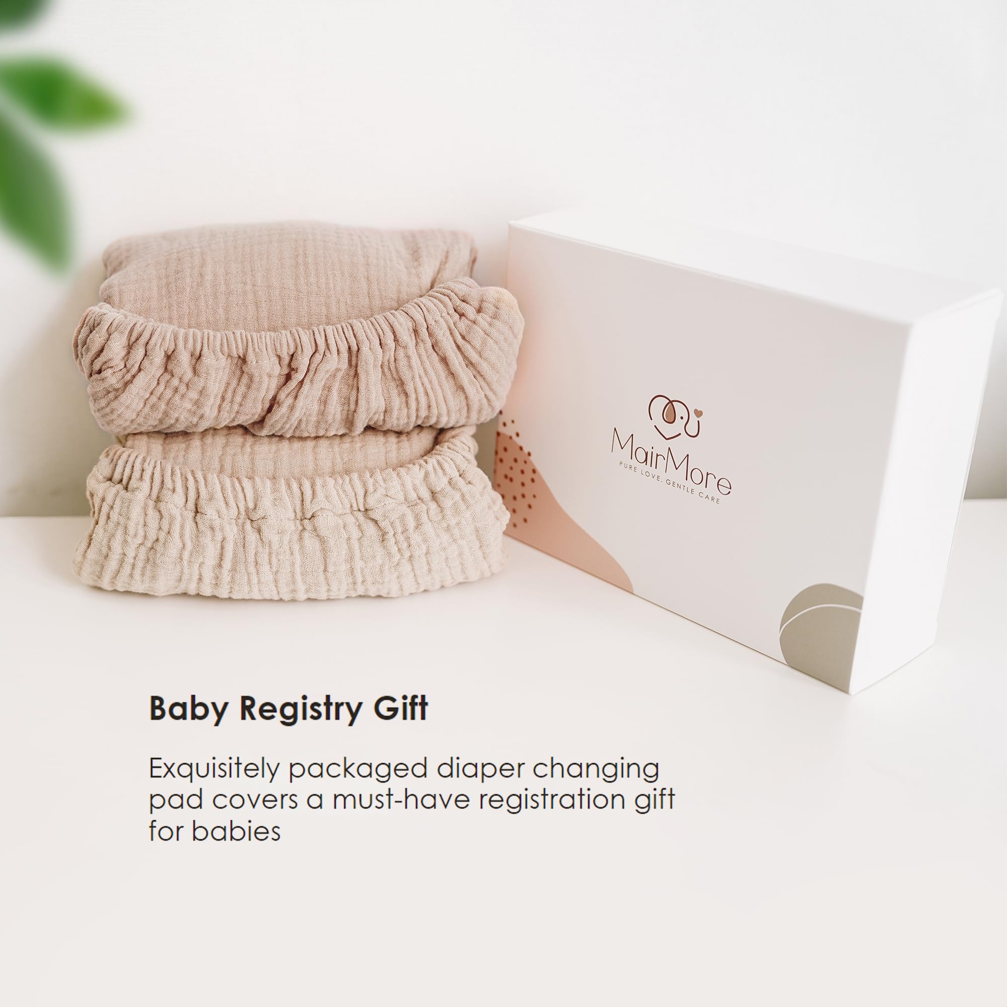 MairMore changing pad cover is machine washable to maintain softness and color