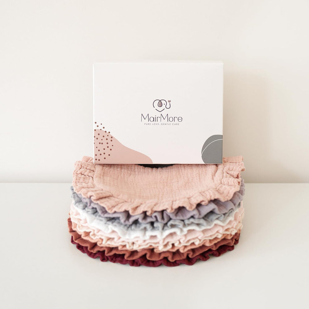 MairMore gift-ready bib pack ideal for baby showers and birthdays.