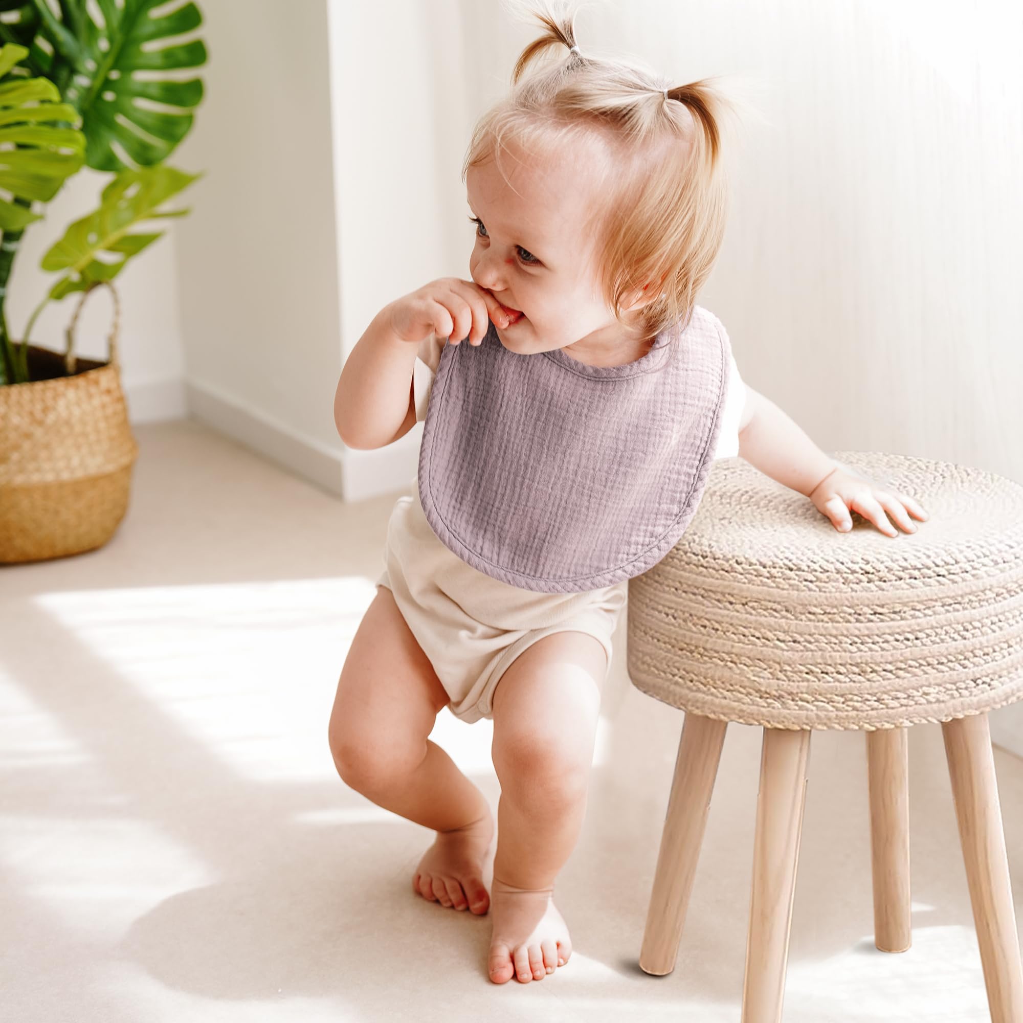 MairMore packaging-ready bibs ideal for on-the-go feeding and teething needs.