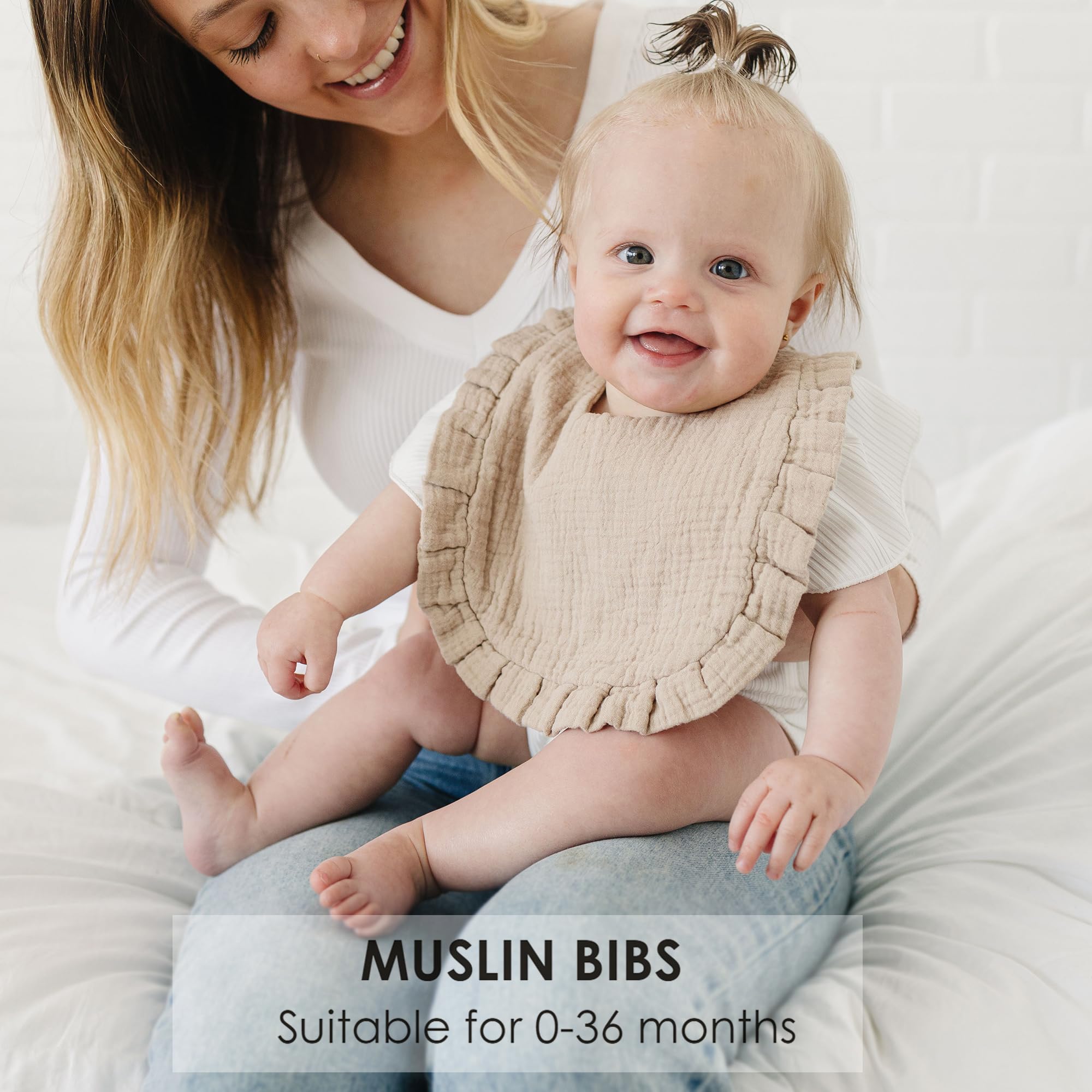 MairMore close-up reveals soft weave and absorbent cotton fibers for drool management