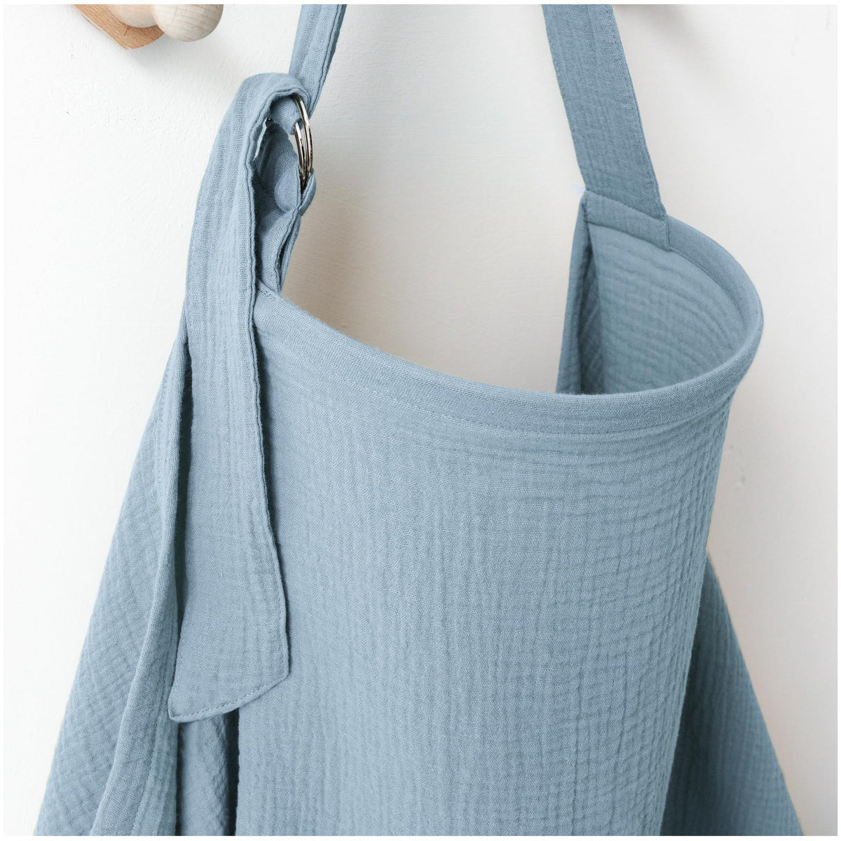 MairMore muslin nursing cover arch neckline for breathable privacy during feeds.