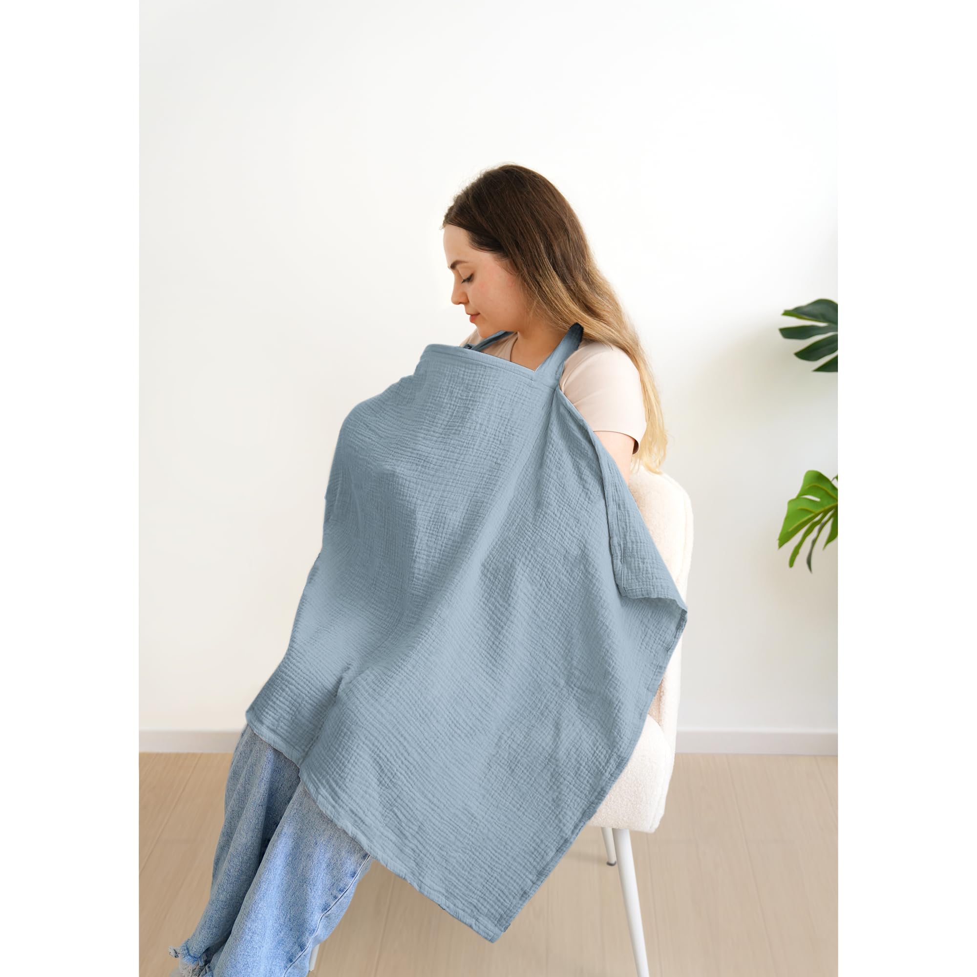 MairMore nursing cover wide coverage keeps mom and baby discreet.