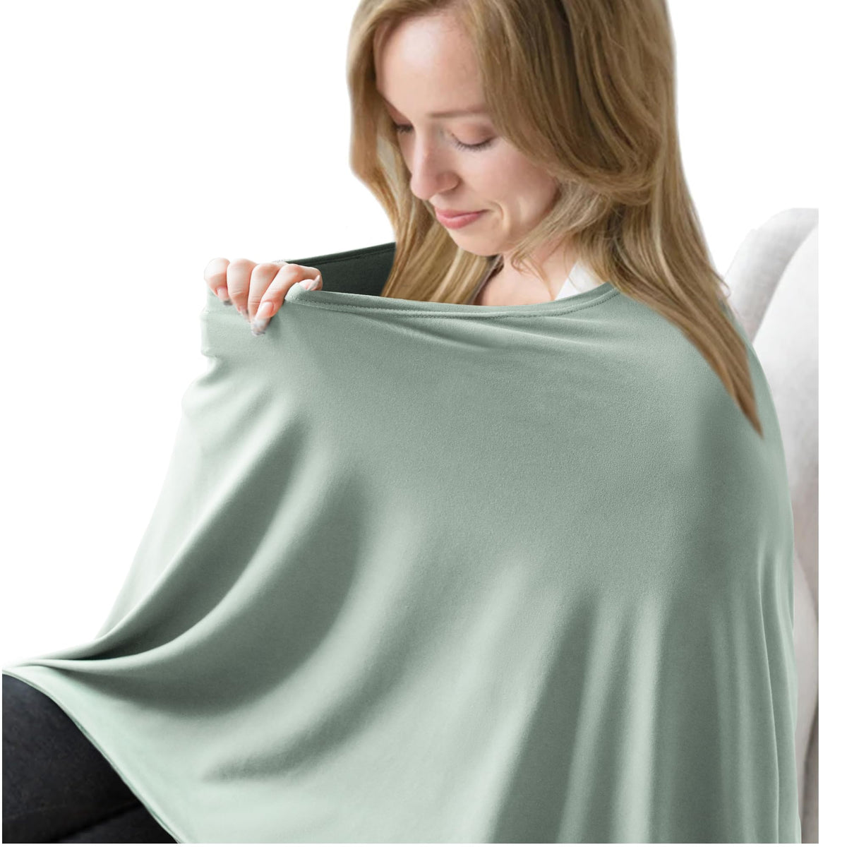 MairMore nursing cover with breathable fabric keeps mom cool during feeding