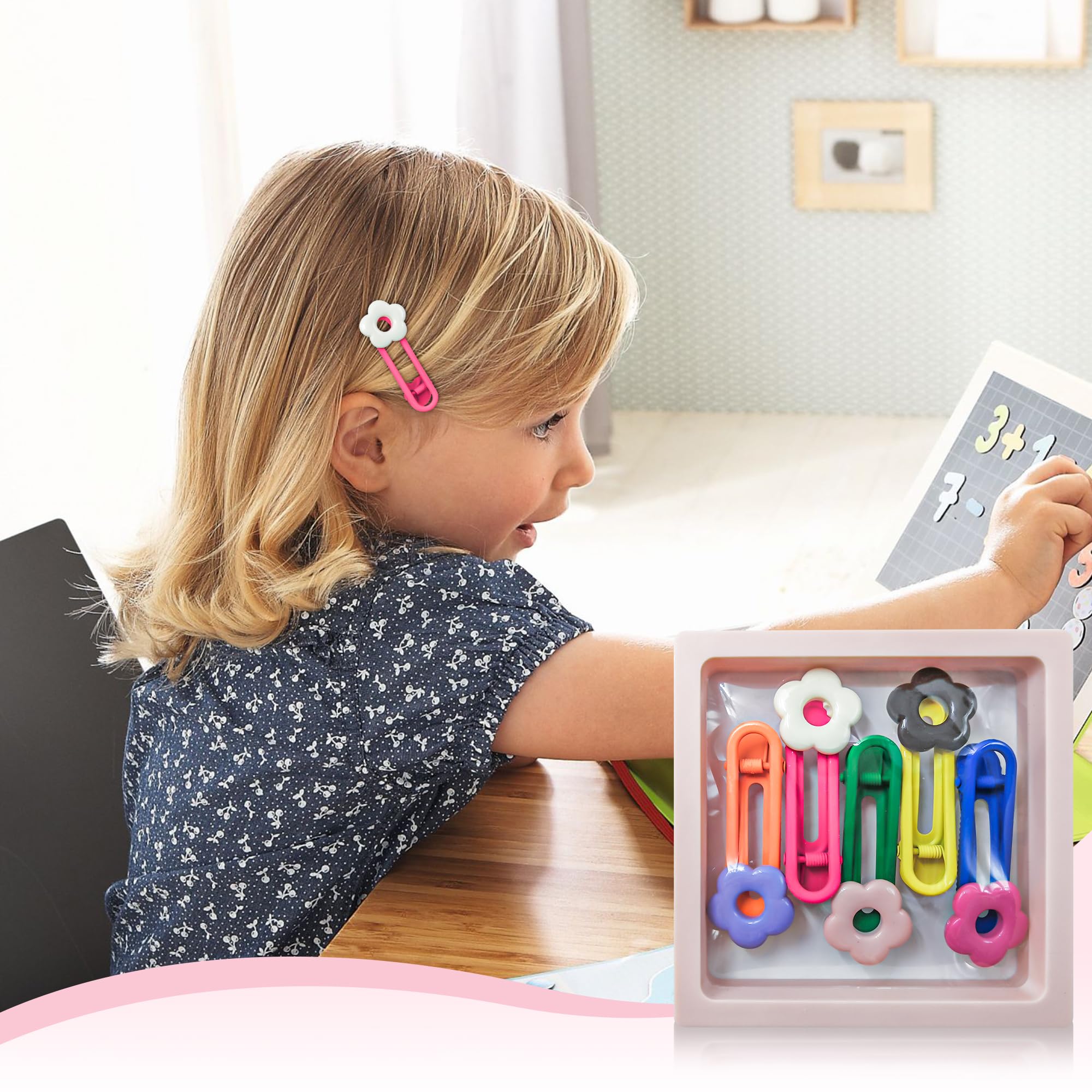 MAITIANISK gift-ready packaging display keeps clips organized and gift-ready.