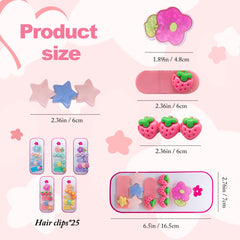 MAITIANISK hair clips star shapes provide secure grip without pulling on fine hair.