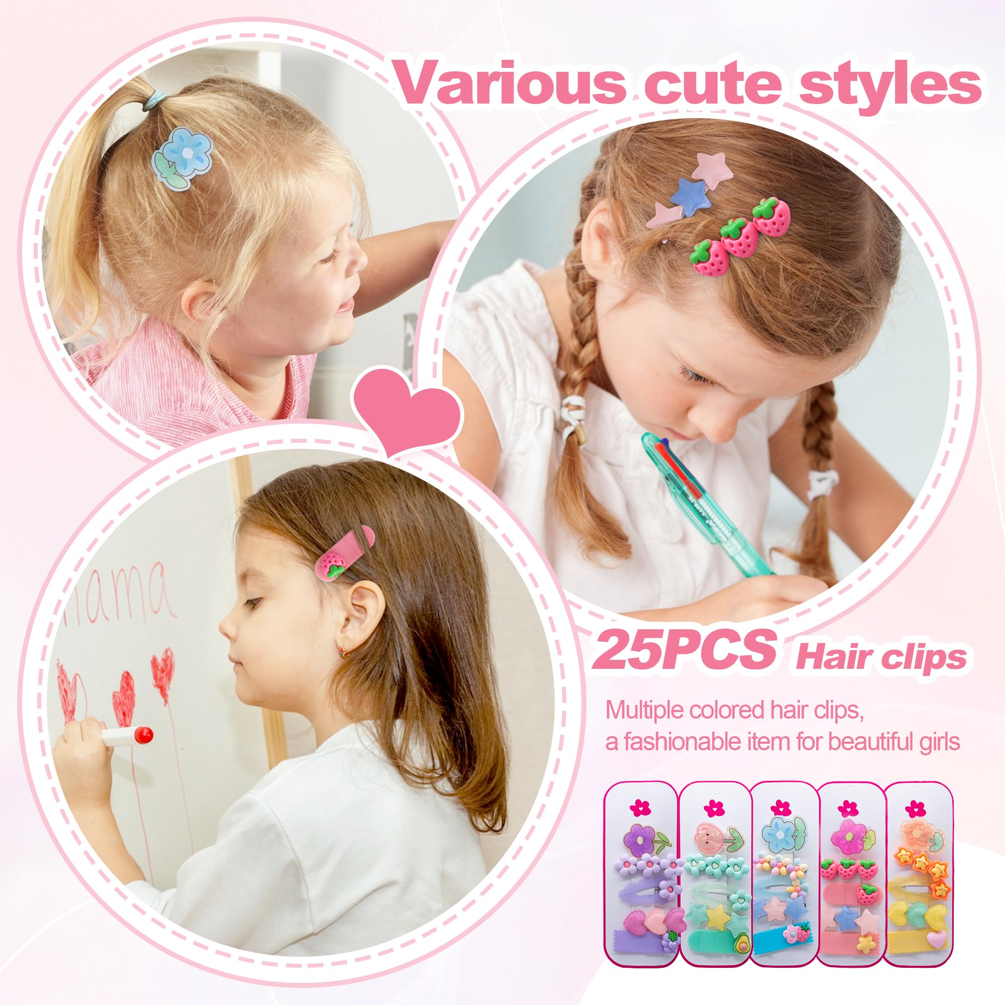 MAITIANISK hair clips fruit designs add colorful accents for school looks.