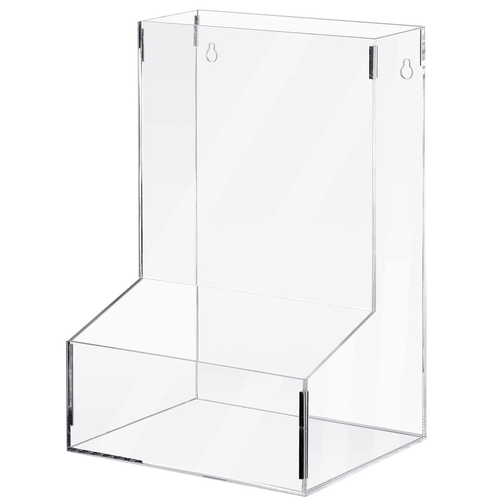 Maitys acrylic toy dispenser wall-mounted front view for quick toy access.