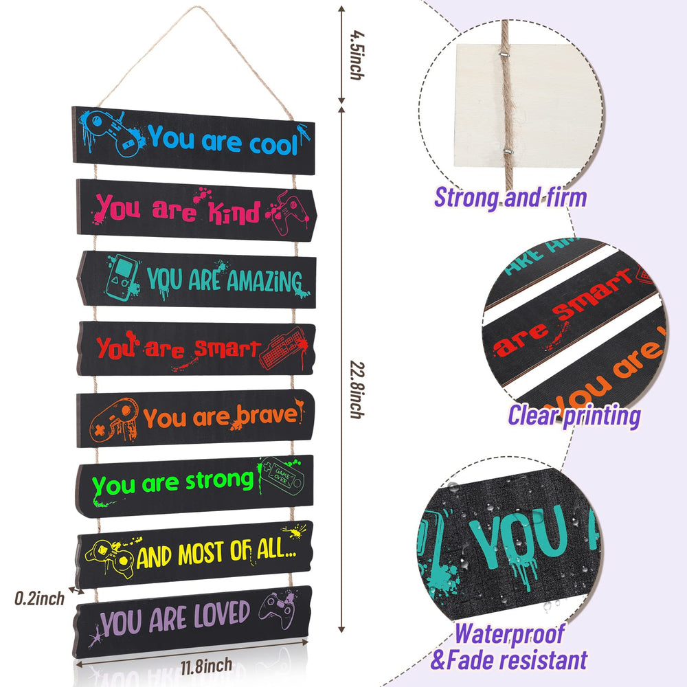 Maitys inspirational wall art for kids bedroom with uplifting quotes