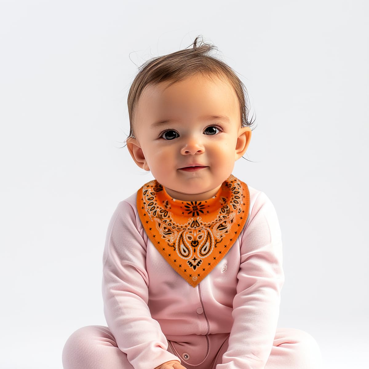 Maiwa bibs close-up highlighting soft fabric and easy washability.