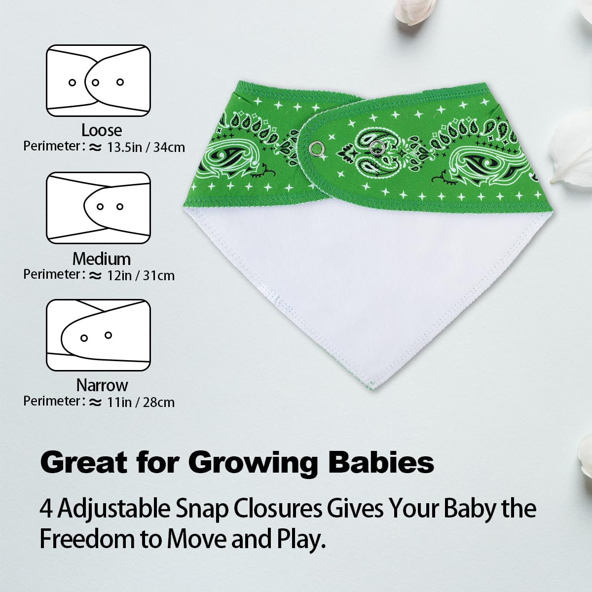 Maiwa 10-pack value bibs for daily messes and outings.