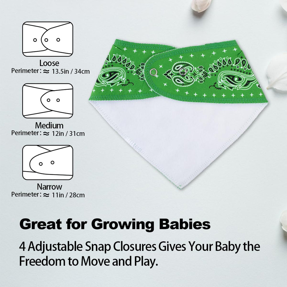 Maiwa 10-pack value bibs for daily messes and outings.