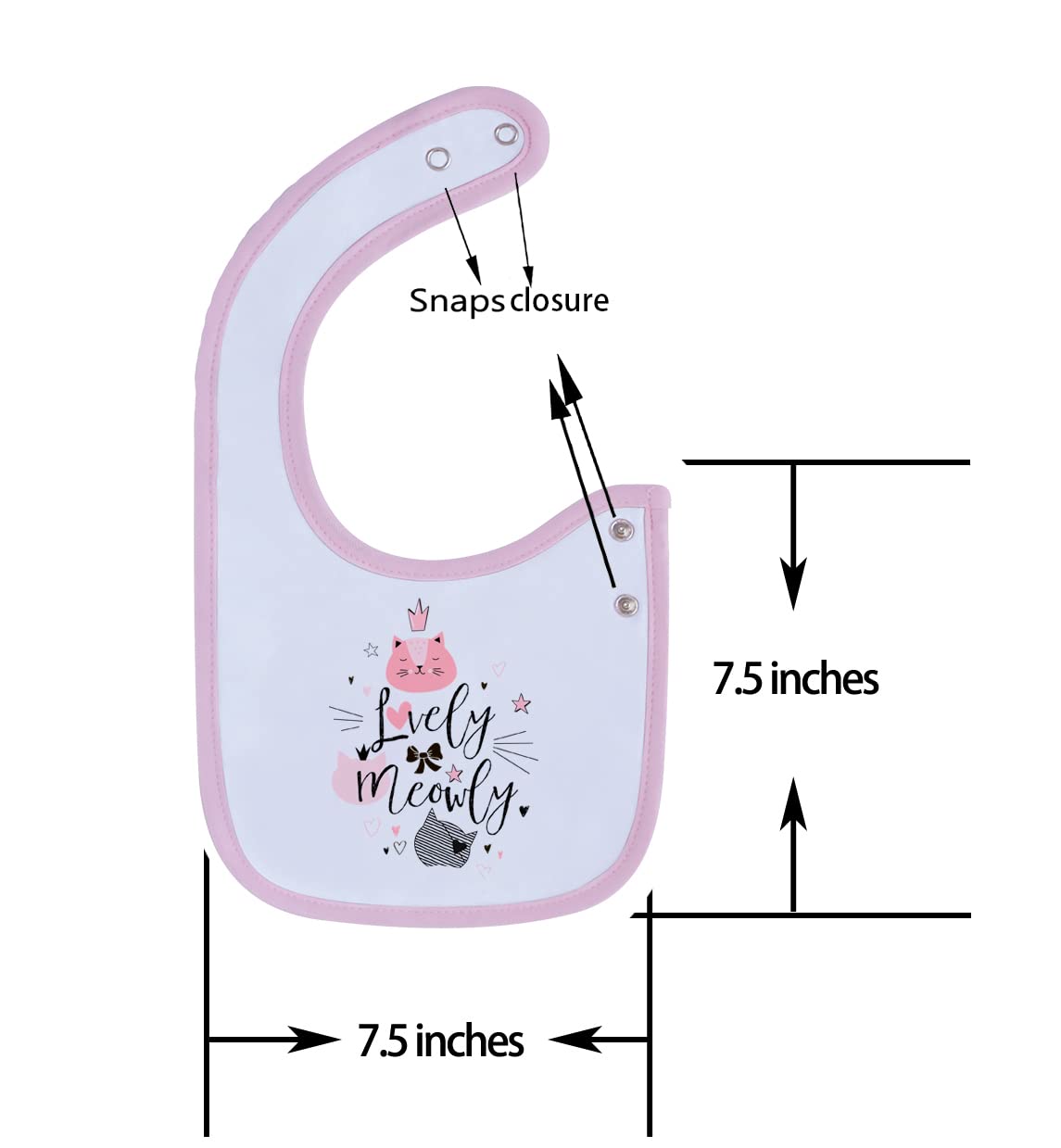 Maiwa bibs use breathable cotton gauze for gentle skin feel