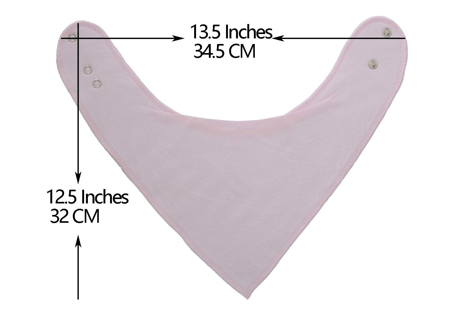 Maiwa Bandana Snap Drool Bibs close-up of the adjustable snap for secure fit during teething