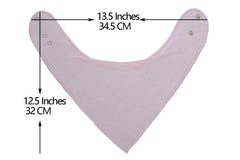 Maiwa Bandana Snap Drool Bibs close-up of the adjustable snap for secure fit during teething
