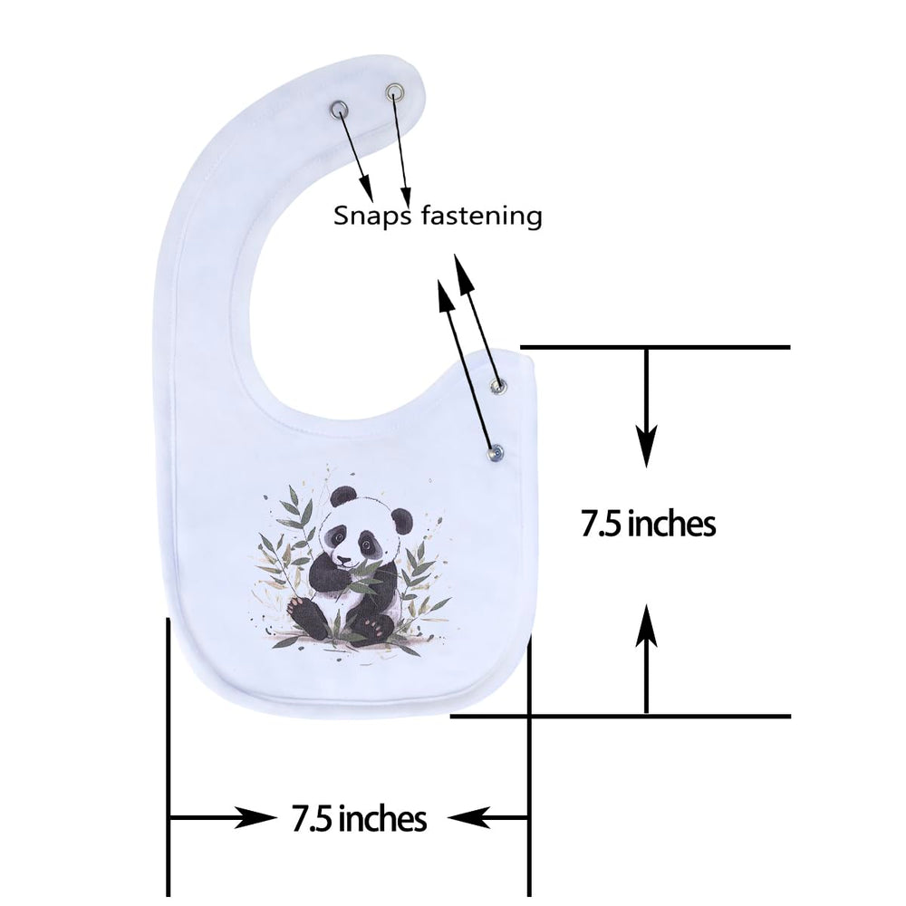 Maiwa soft cotton-top bib close-up highlighting 3-layer design and gentle touch.