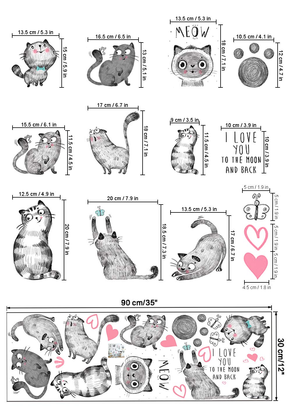 MAIYU cat decor gift pack for cat lovers adds unique style.