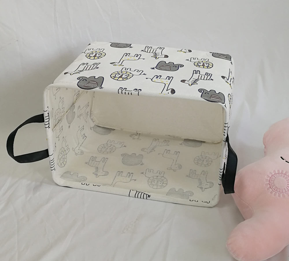 MAIZMZ Baby Gift Storage Basket blends with room decor and keeps clutter down.