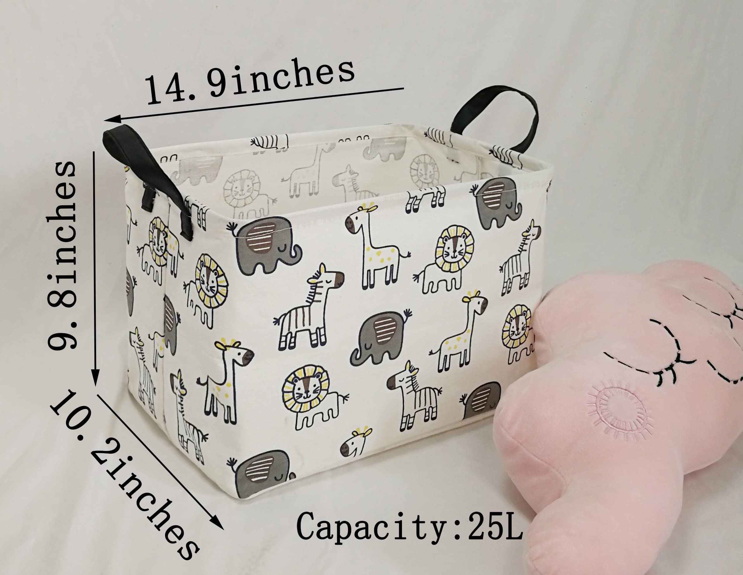 MAIZMZ Baby Gift Storage Basket open-top view promotes easy access to toys.
