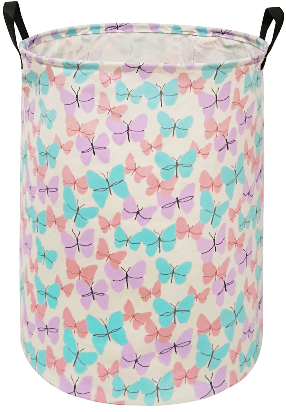 MAIZMZ Butterfly storage bin front view for kid-friendly toy organization.