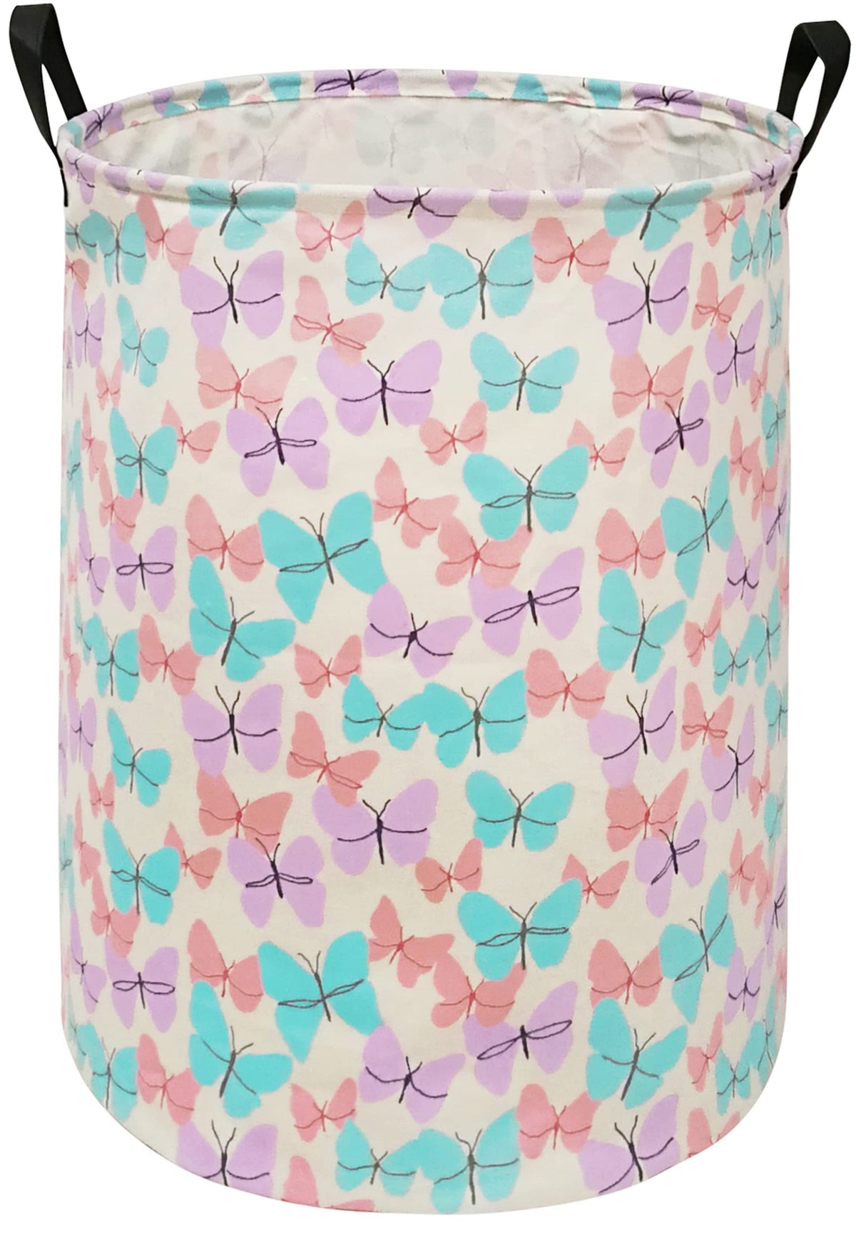 MAIZMZ Butterfly storage bin front view for kid-friendly toy organization.