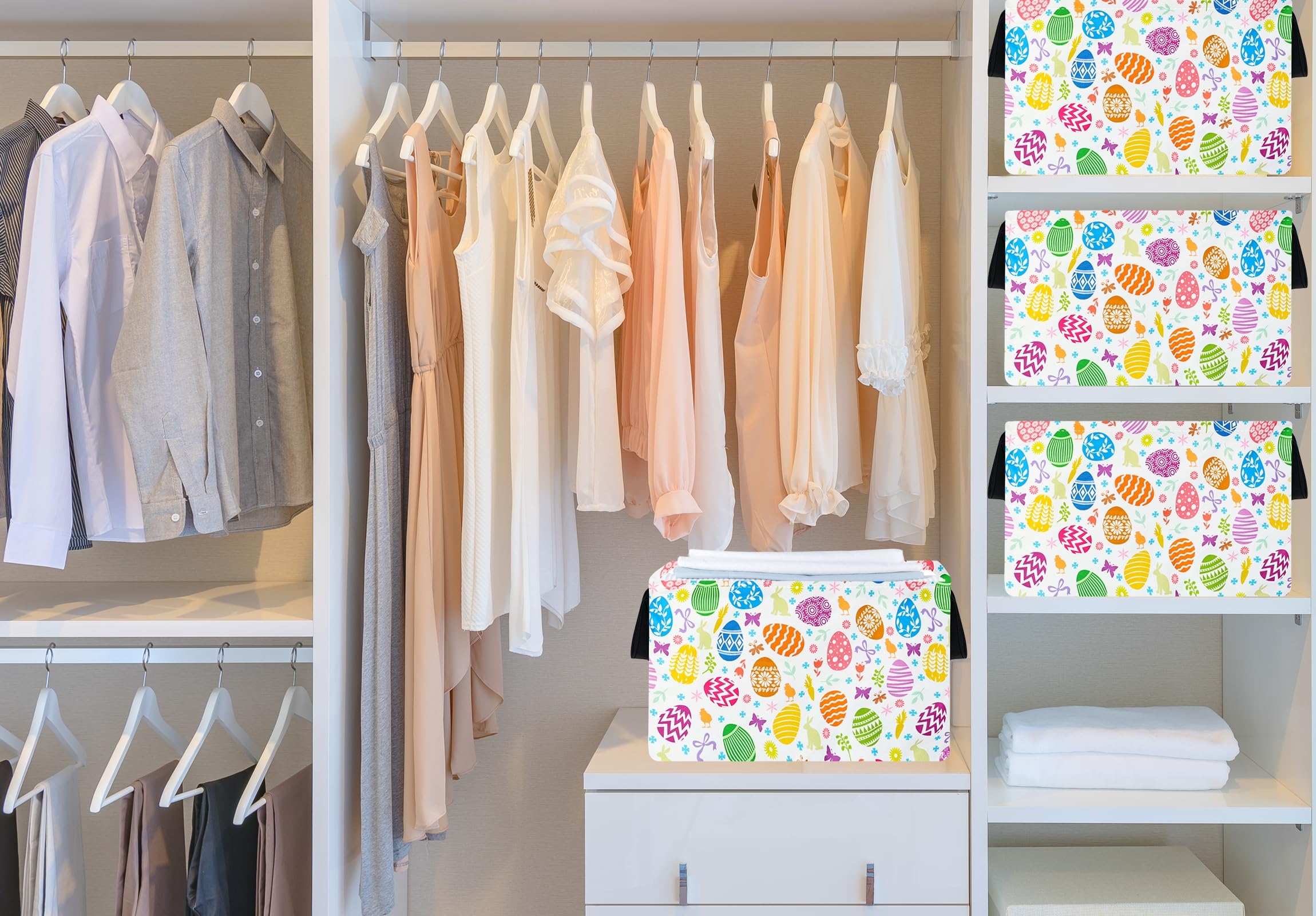 MAIZMZ Easter Storage Basket dimensions help plan closet or shelf layouts.