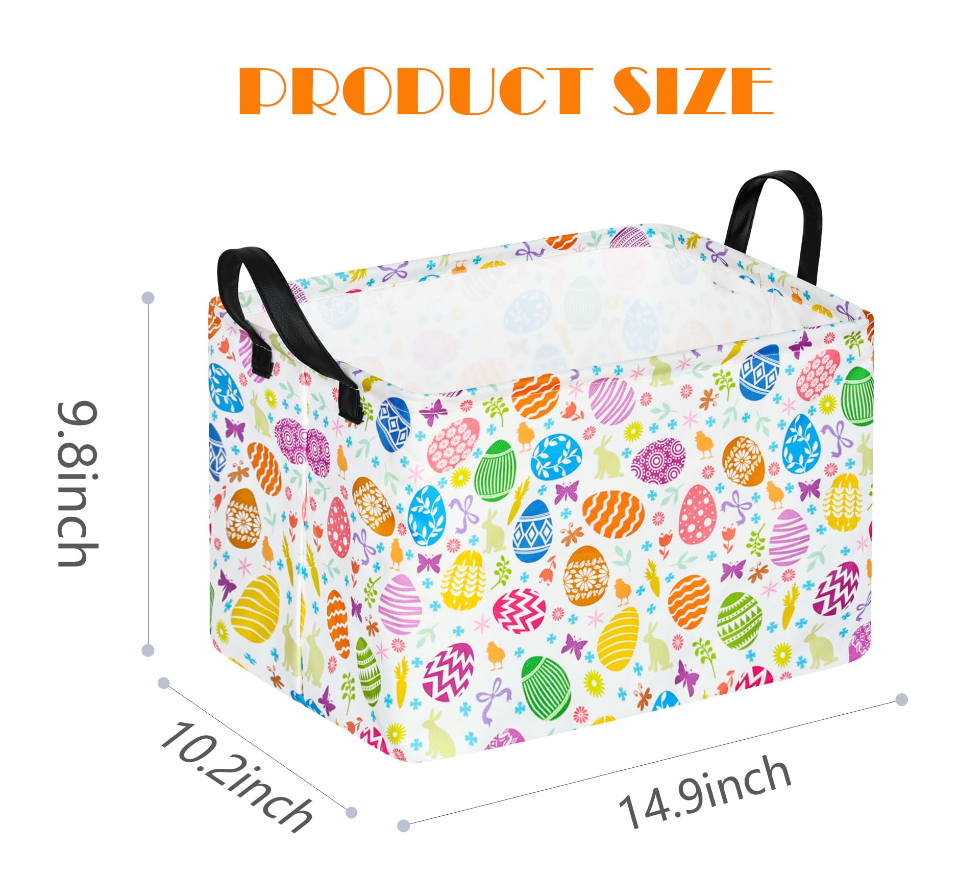 MAIZMZ Easter Storage Basket eco-friendly and hypoallergenic choice.