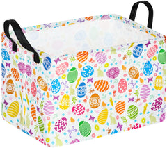 MAIZMZ Easter Storage Basket folded view shows compact under-bed storage option.