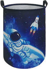 MAIZMZ Kids Hamper canvas-laundry-basket collapsible for space-saving storage.