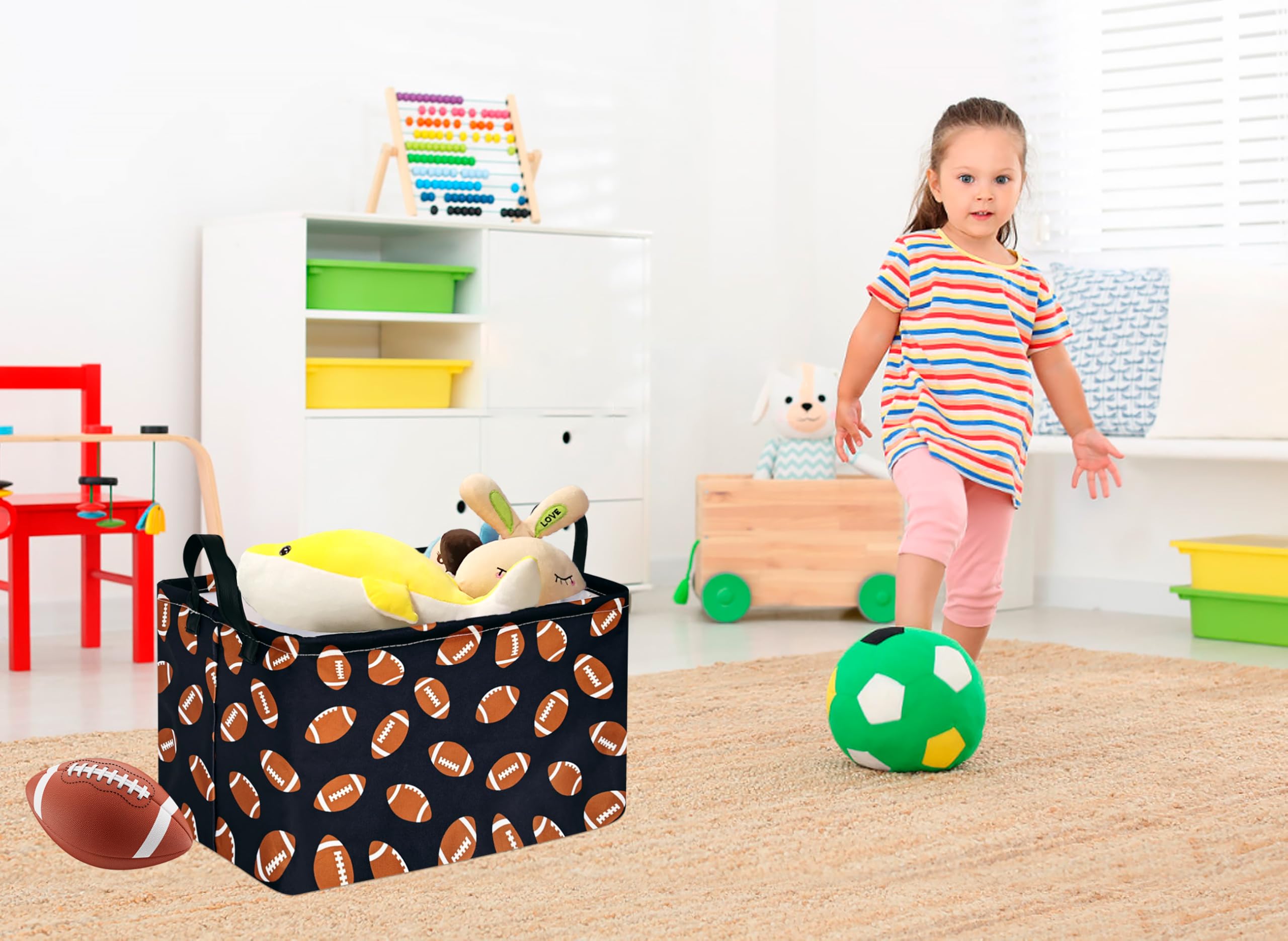 MAIZMZ Kids Hamper empty collapsed view for compact dorm room storage.