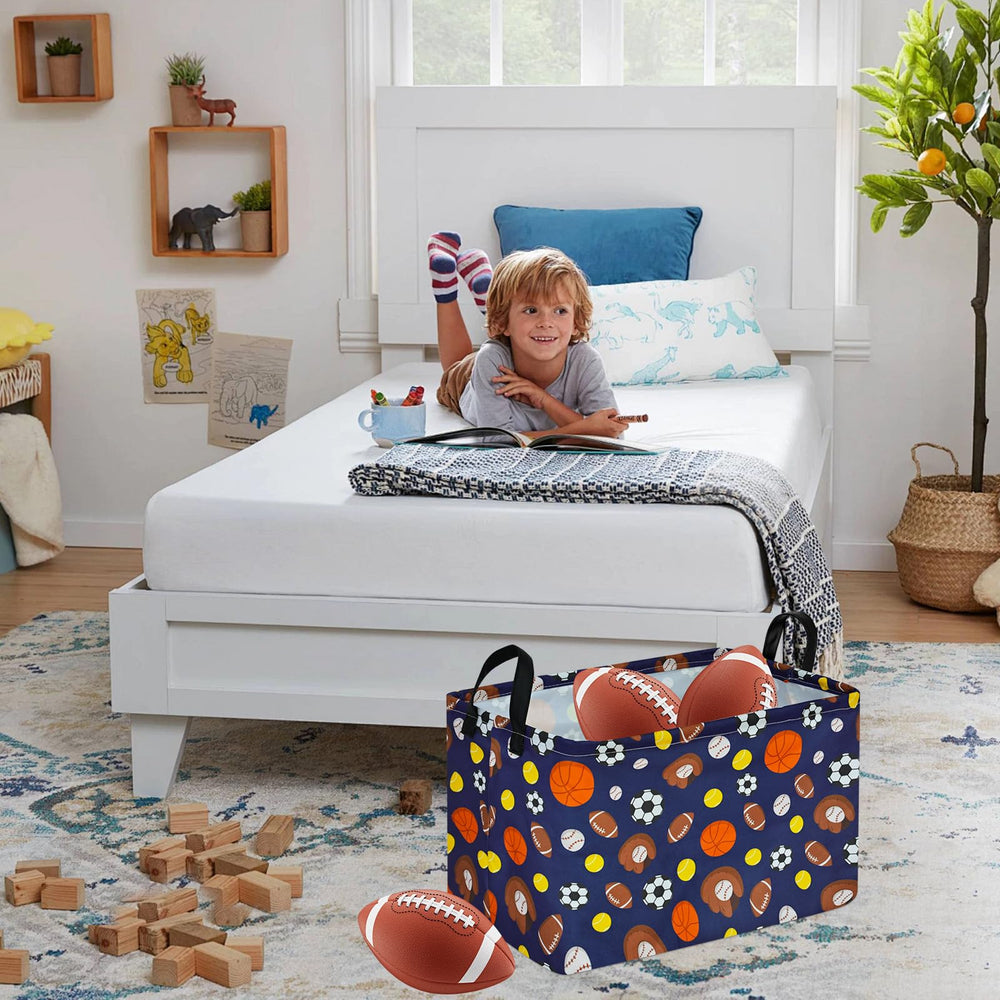 MAIZMZ Kids Hamper folded flat for compact closet storage