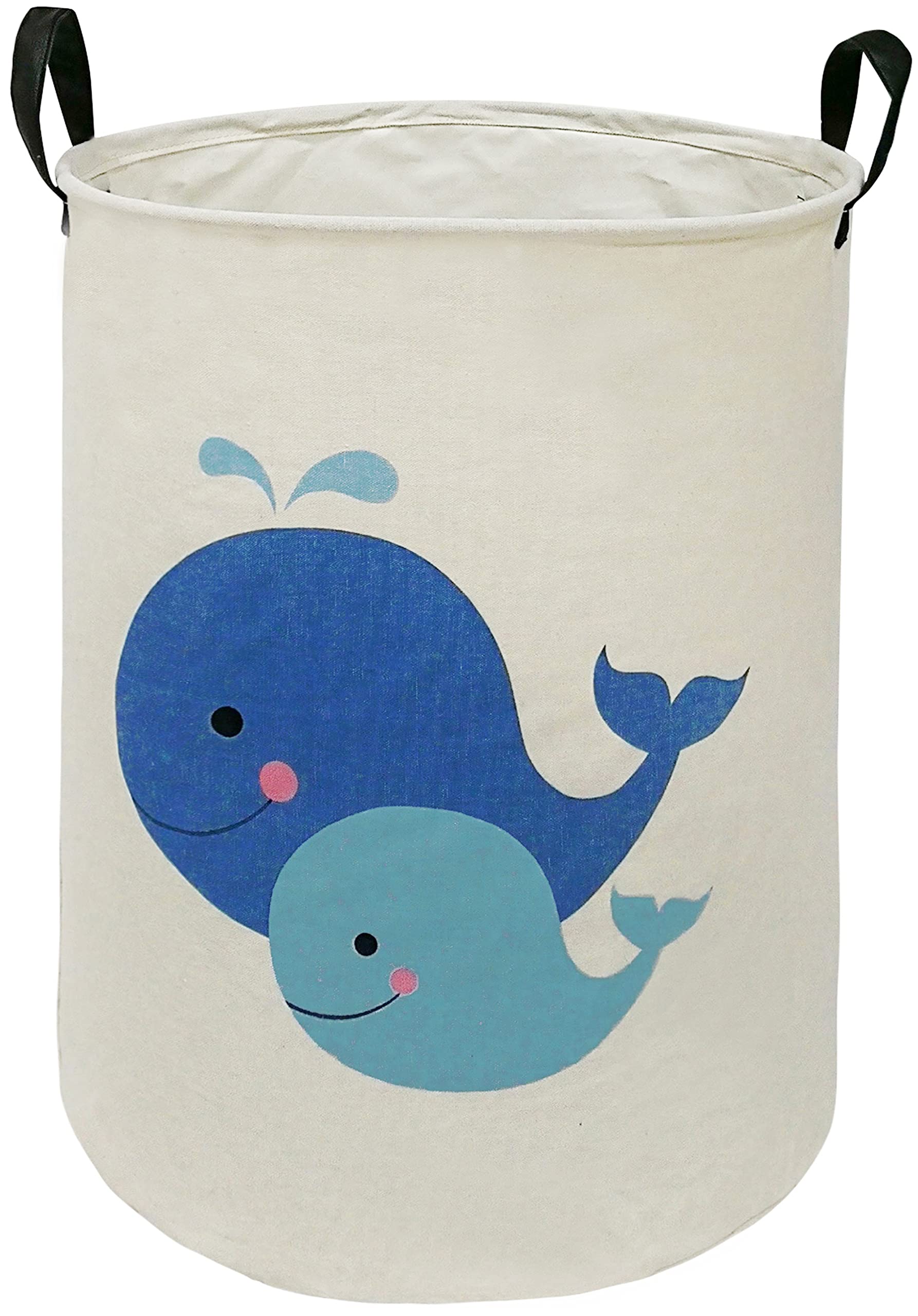 MAIZMZ Kids Hamper front view showcases sturdy canvas for nursery organization.