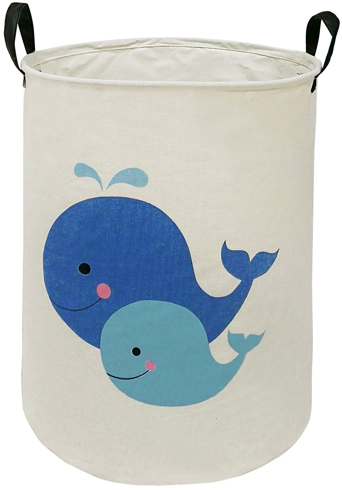 MAIZMZ Kids Hamper front view showcases sturdy canvas for nursery organization.