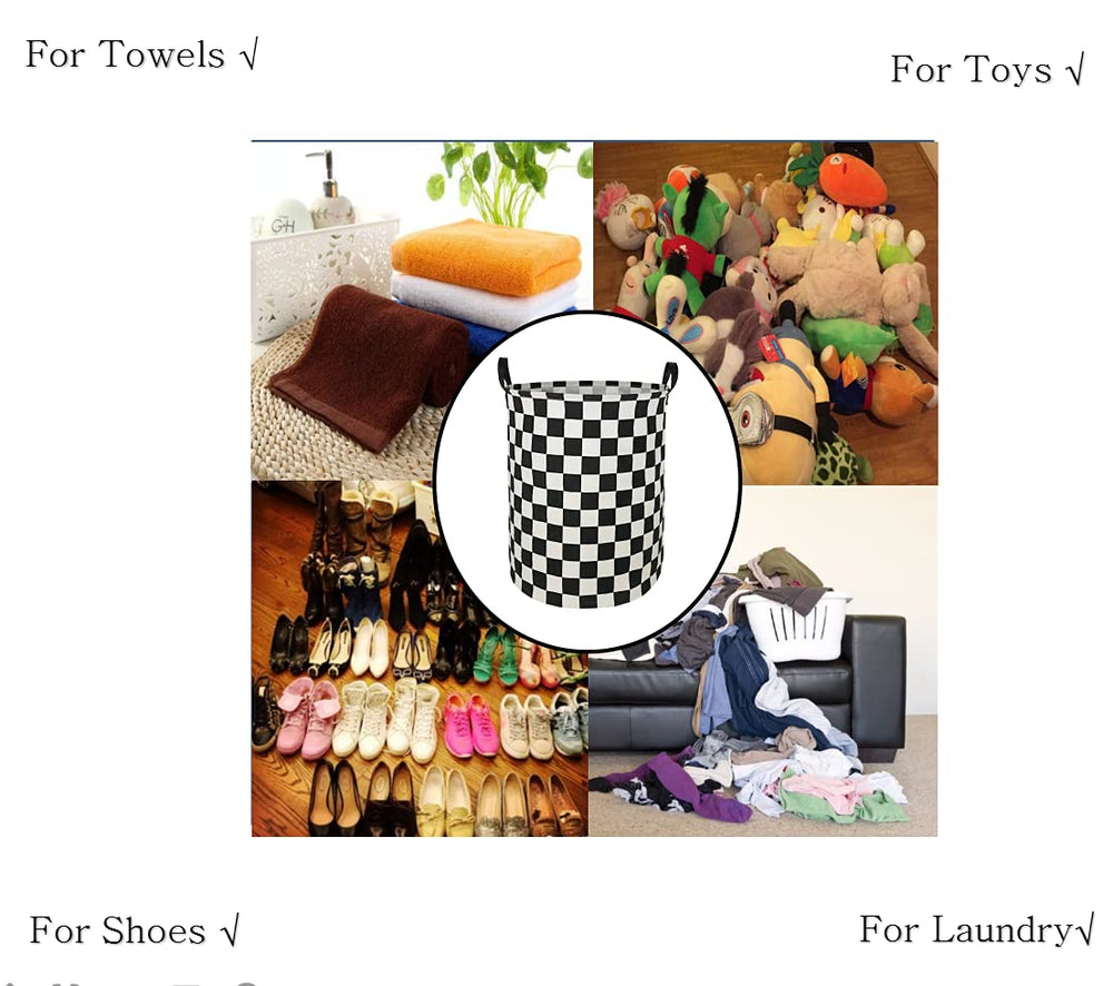 MAIZMZ Kids Hamper handles enable easy carrying during laundry or toy cleanup