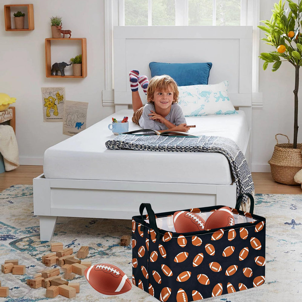 MAIZMZ Kids Hamper ergonomic handles for easy carrying and mobility.