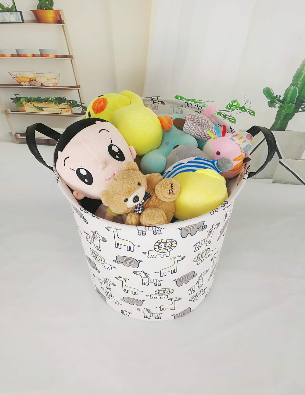 MAIZMZ Kids Hamper adds stylish nursery decor with cute prints.