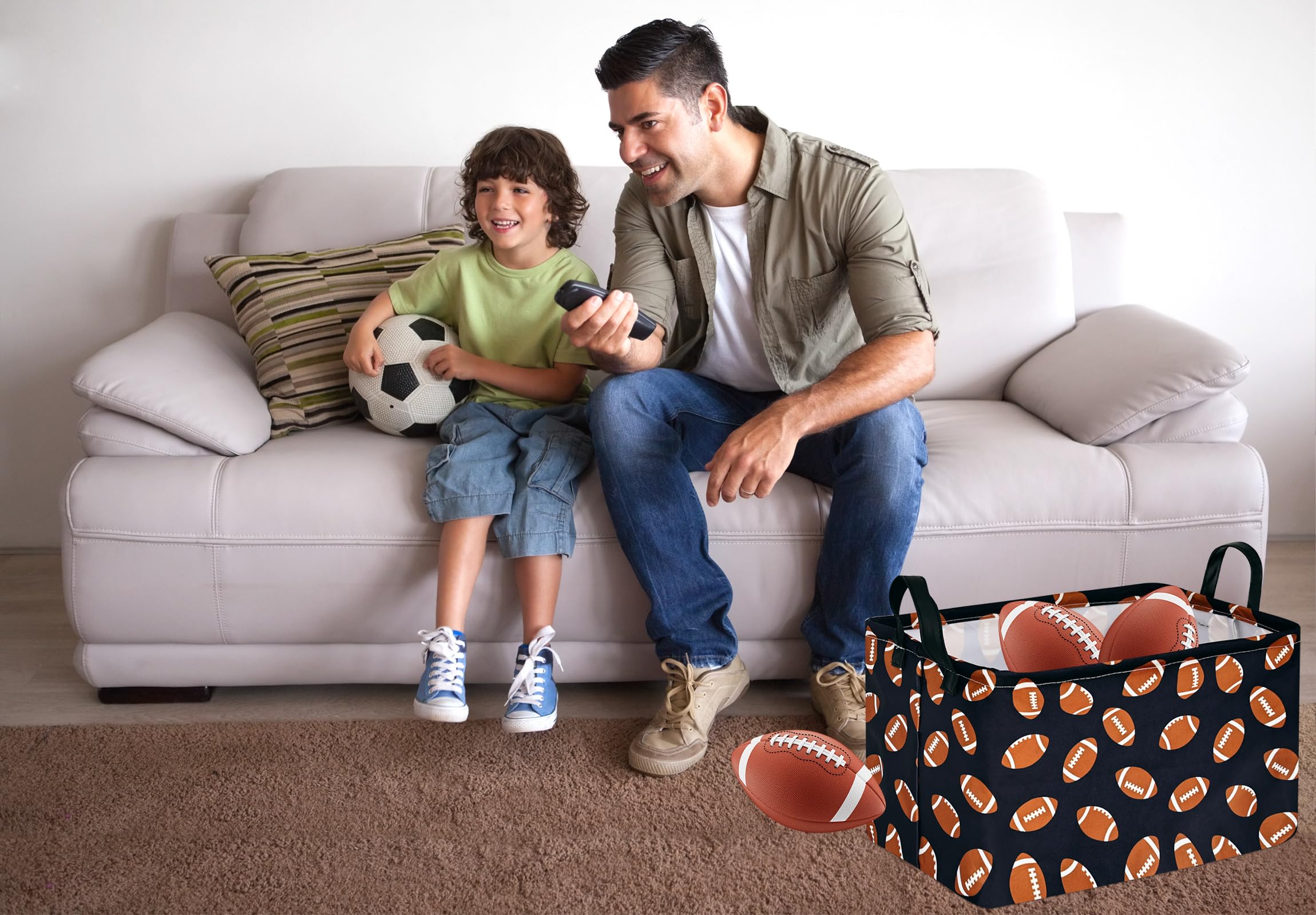 MAIZMZ Kids Hamper toy organizer in nursery scene demonstrates versatile use.