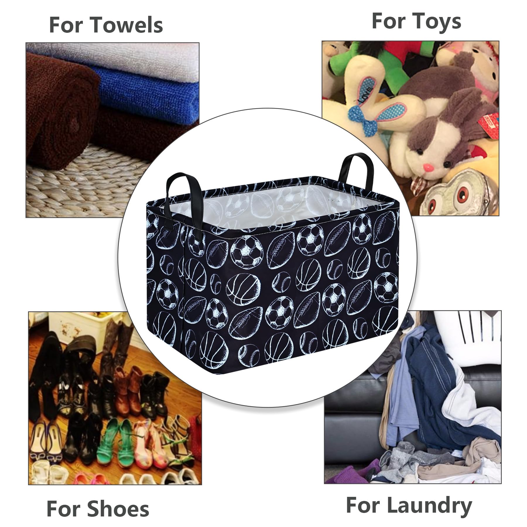 MAIZMZ Kids Hamper waterproof coating detail resists spills