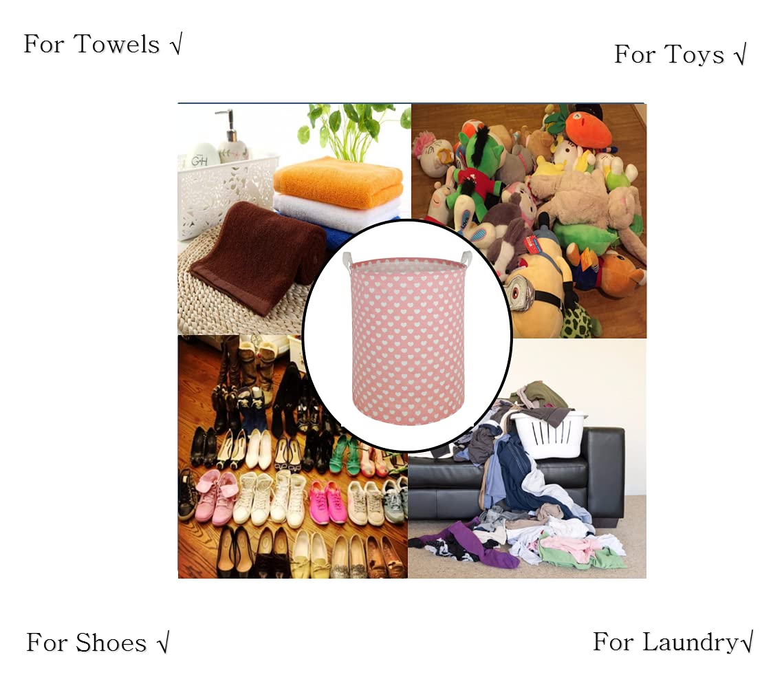MAIZMZ pink basket collapsible design supports compact storage when not in use.