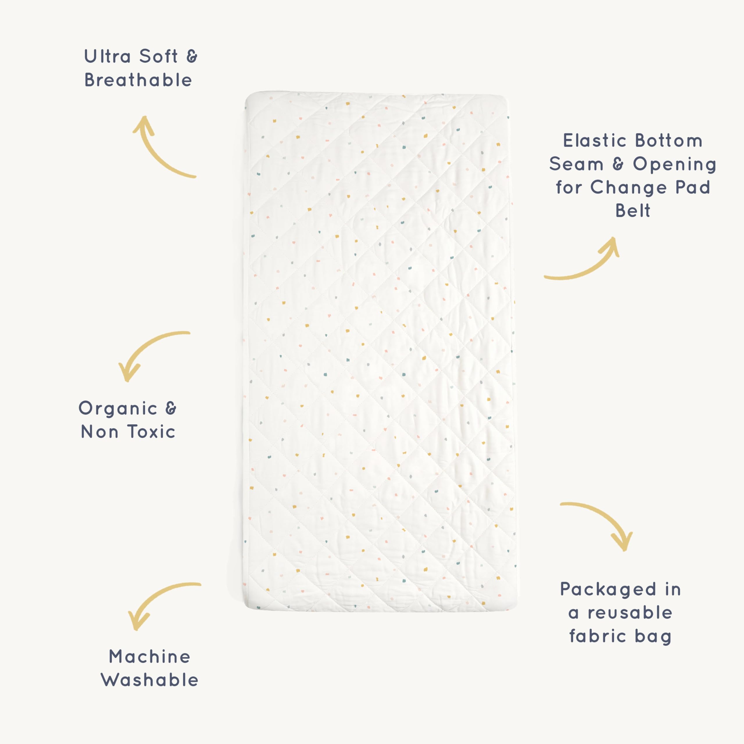 Makemake Organics Dotty elastic bands securing diapers and creams neatly