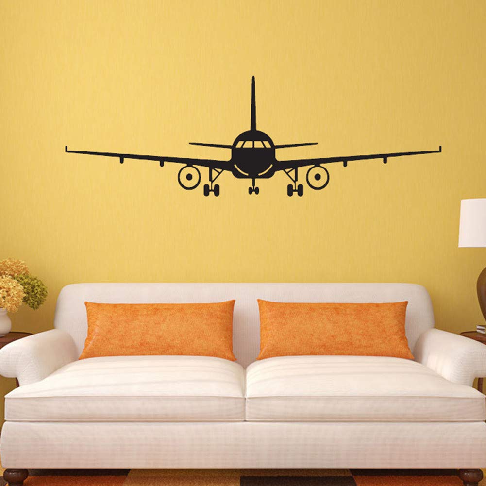 MAKLYER wall decal airplane provides clean lines and easy removal without surface damage.