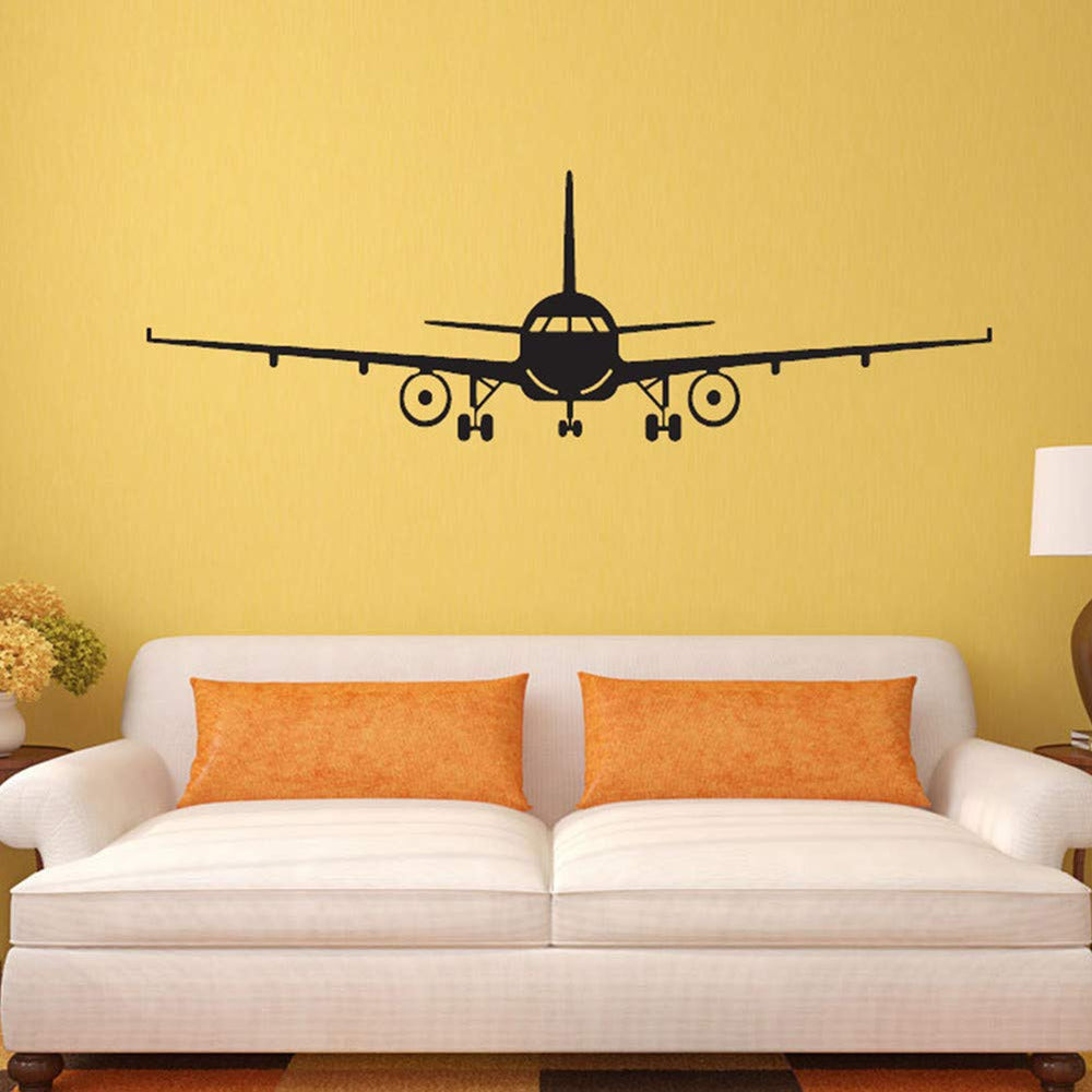 MAKLYER wall decal airplane provides clean lines and easy removal without surface damage.