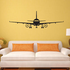MAKLYER wall decal airplane provides clean lines and easy removal without surface damage.