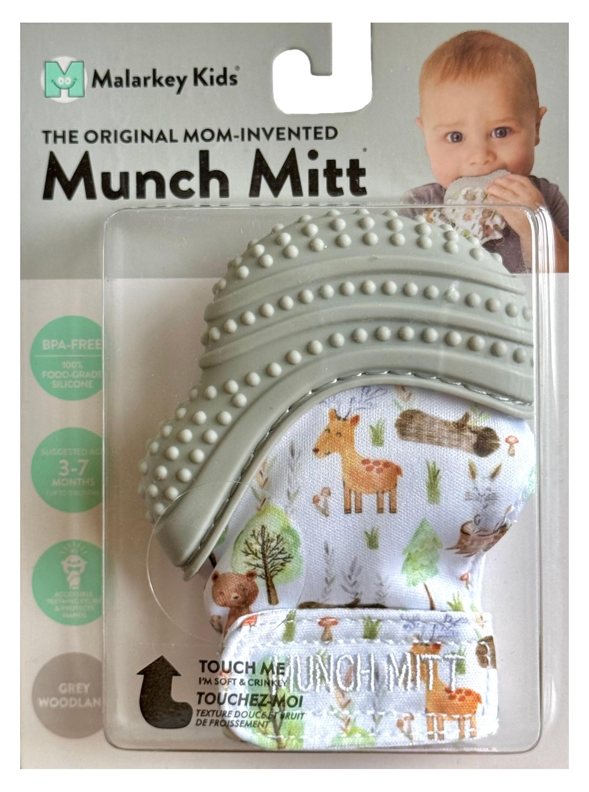 Malarkey Kids Munch Mitt close-up of textured surface highlighting chew-friendly design