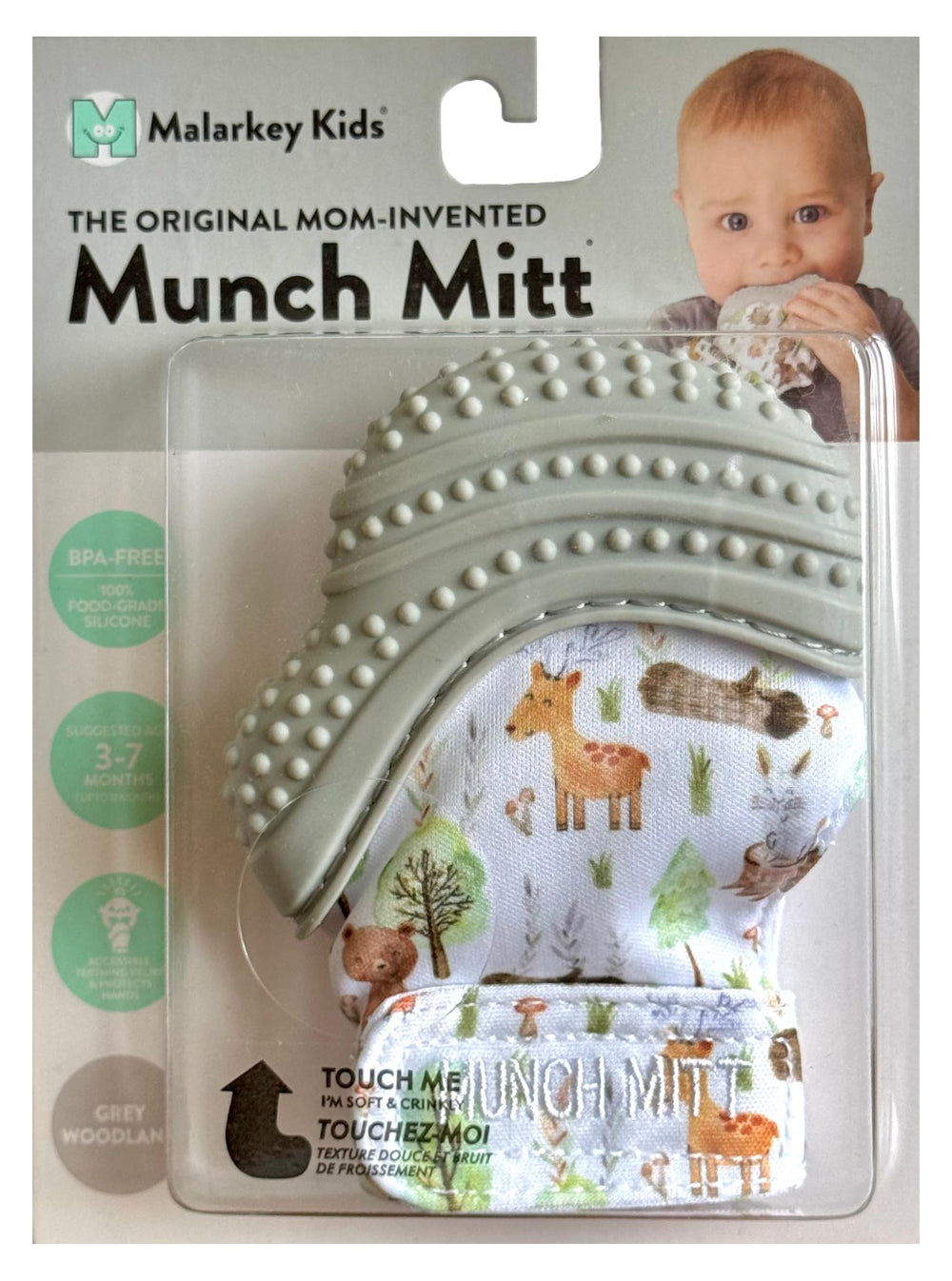 Malarkey Kids Munch Mitt close-up of textured surface highlighting chew-friendly design