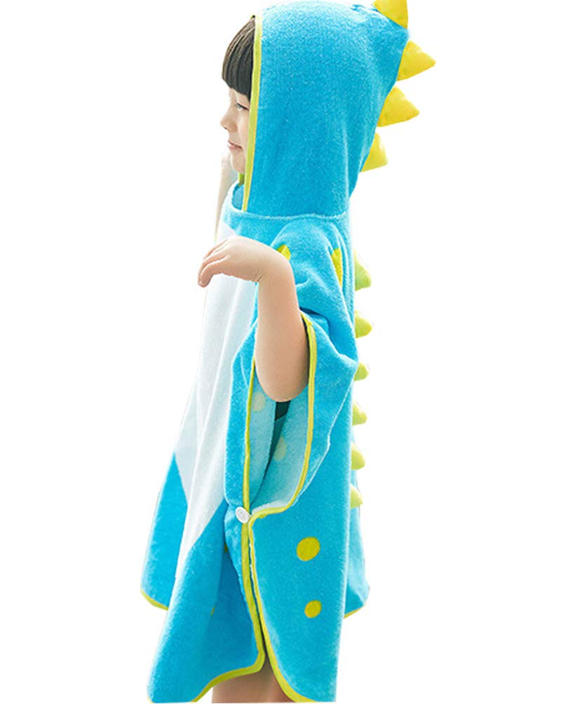 Maleroads dinosaur-horns-towel adds playful bath-time fun