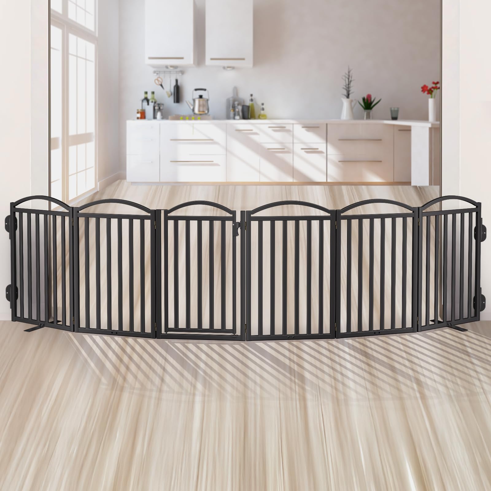 Malier 32 inch height dog gate suitable for indoor outdoor use