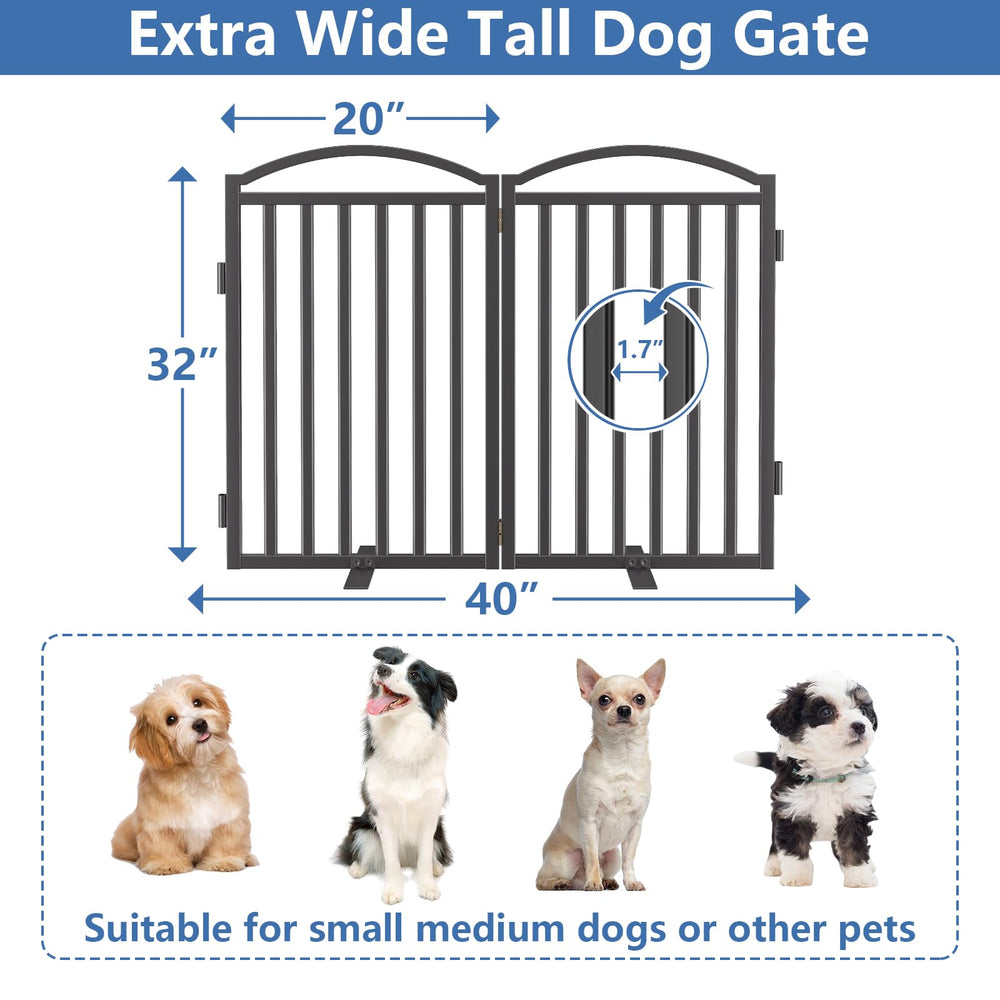 Malier extra-tall 32-inch gate suits indoor spaces for effective containment