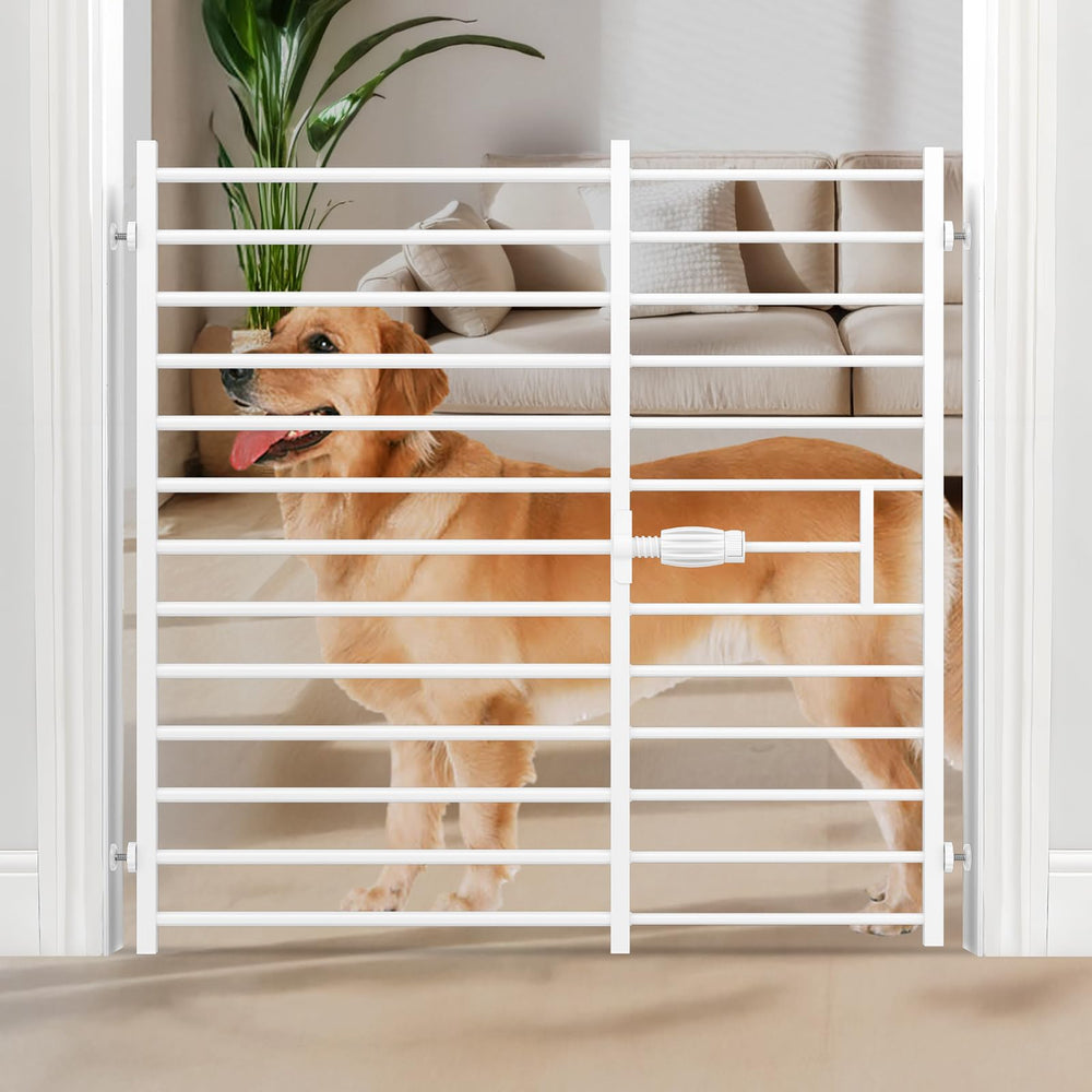 Malier 36-inch-tall gate provides a tall barrier for pets.